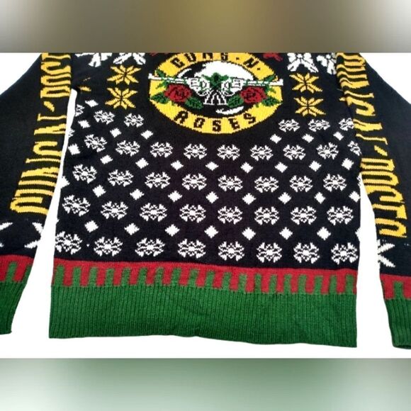 Guns N Roses Ugly Christmas Knit Sweater Rock n Roll sz S Winter Unisex Men's - Picture 6 of 16